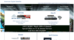 Desktop Screenshot of americandigitalsatellite.com
